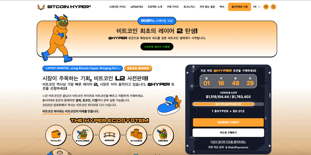 비트코인 하이퍼 가격 전망 비트코인 하이퍼 홈페이지