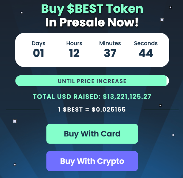 Buy $BEST in the presale phase. 
