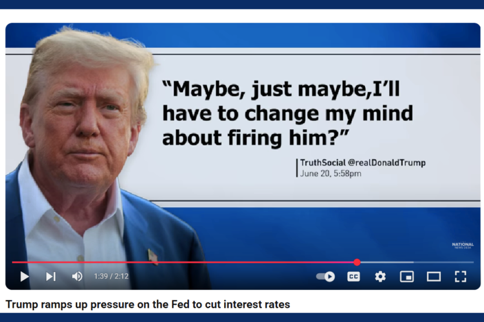 donald trump pushes powell to reduce interest rates