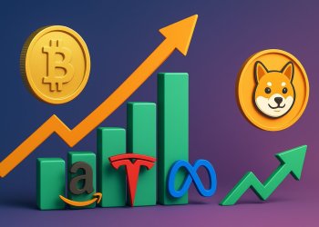 ビットコインがAmazon・Tesla・Metaを上回る一方、さらなる上昇が期待されるミームコインも登場