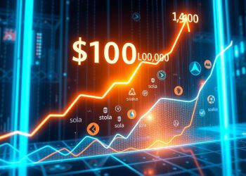 Cryptos ศักยภาพ X1000: กราฟแสดงการเติบโตจาก $100 เป็น $100,000 พร้อมโลโก้ Solaxy, Oraichain, Book of Meme, และ Flux
