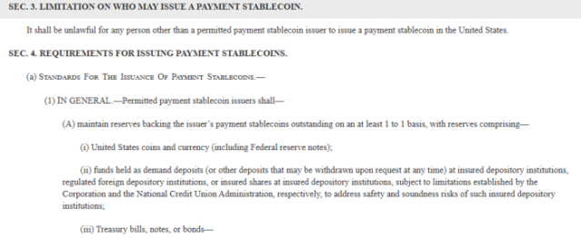 US GENIUS Act bill explained.