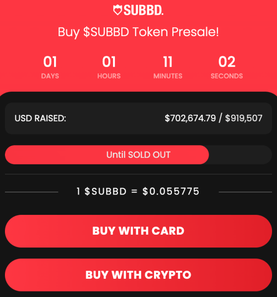 how to buy SUBBD in the presale.