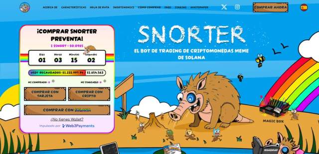 Nueva criptomoneda Snorter Token