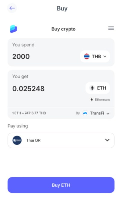 ซื้อ ETH ด้วย THB