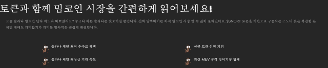 스노터 토큰 기능