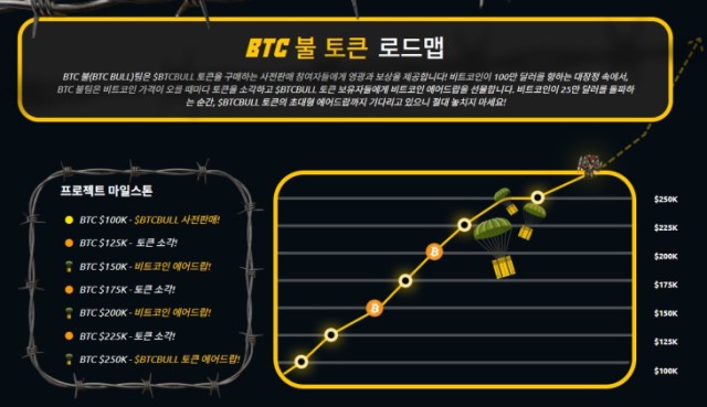 BTC 불 토큰 로드맵