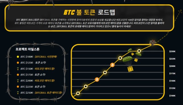 BTC 불 토큰 로드맵