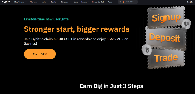 Bonus deposito crypto - Bybit