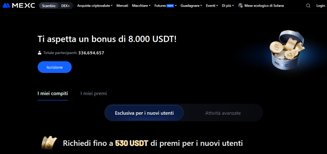 Bonus deposito crypto - MEXC