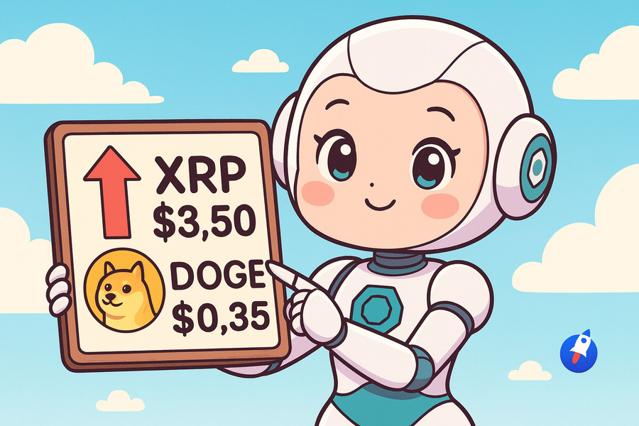 ลุ้นพุ่งแรงรอบนี้! AI เปิดราคาเป้าหมาย XRP, Dogecoin และ Bitcoin Hyper