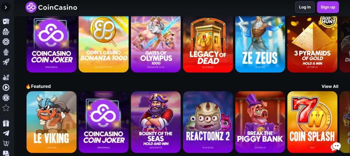 Meilleur casino retrait immédiat - CoinCasino