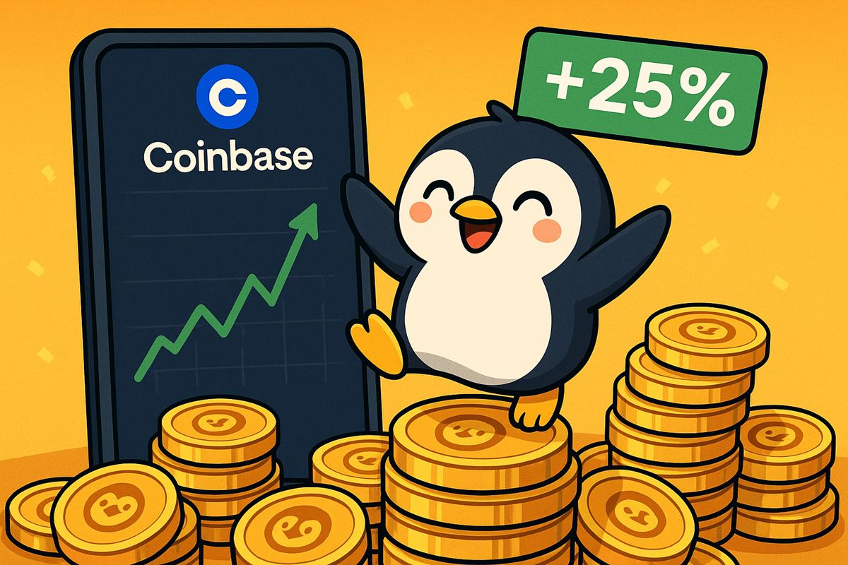 Coinbase ดัน PENGU ทะยาน 25% ภายใน 1 วัน!