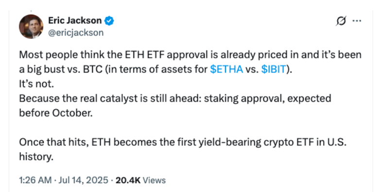 ETH a bull run.