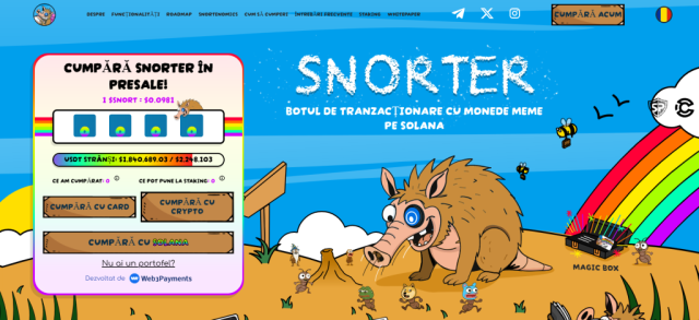Snorter Token pagina de presale