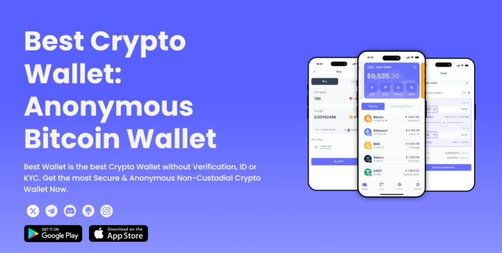 Best Wallet landing page