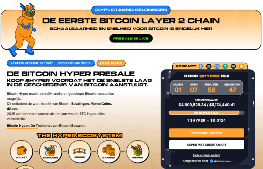 bitcoin hyper presale low risk crypto