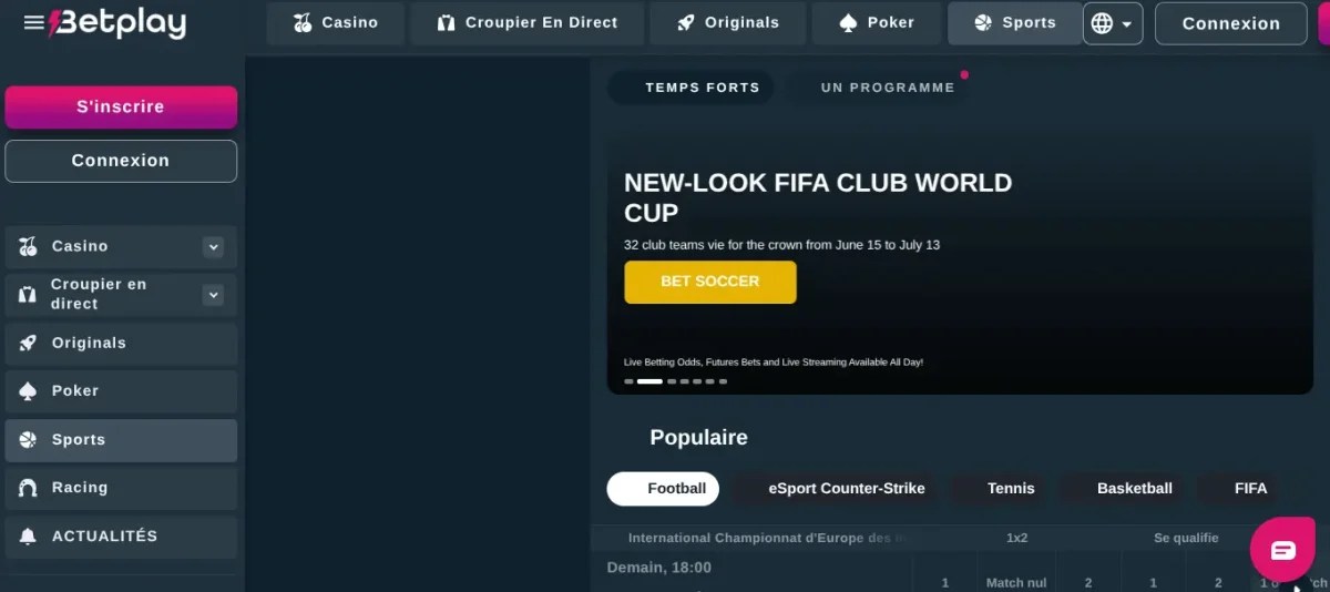 Casino en ligne retrait instantané - Betplay.io