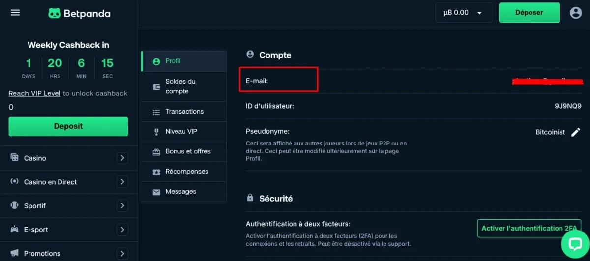 Email Betpanda