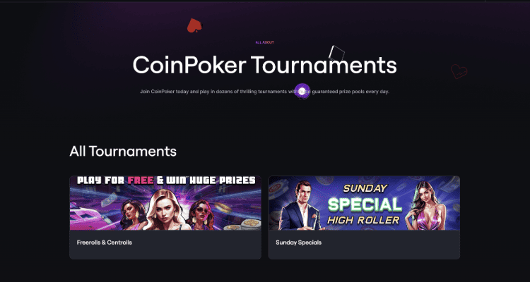 CoinPoker turnyrai