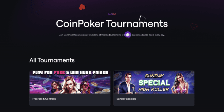 CoinPoker turnyrai