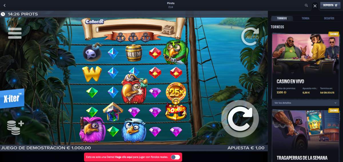 Mafia Casino incluiye hasta cuatro versiones distintas del popular slot Pirots