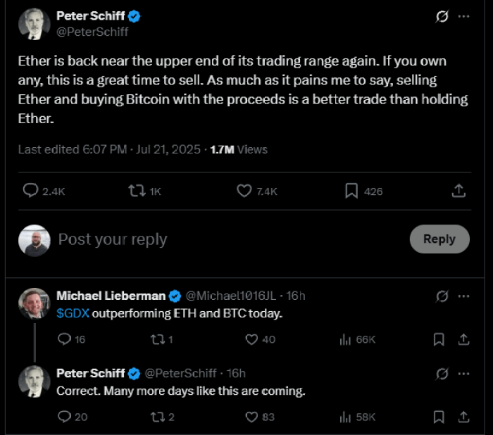 Peter Schiff Ether near upper end