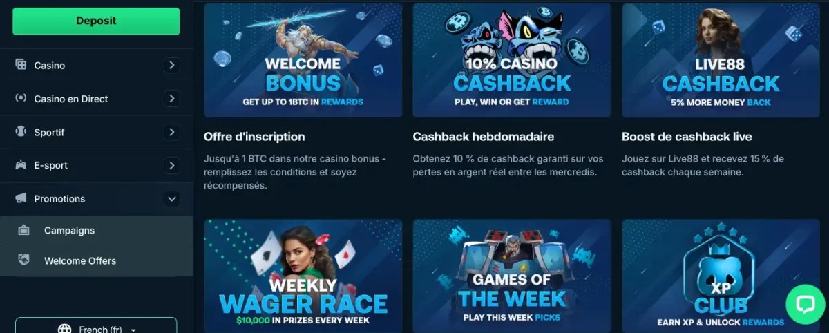 promotion casino en ligne