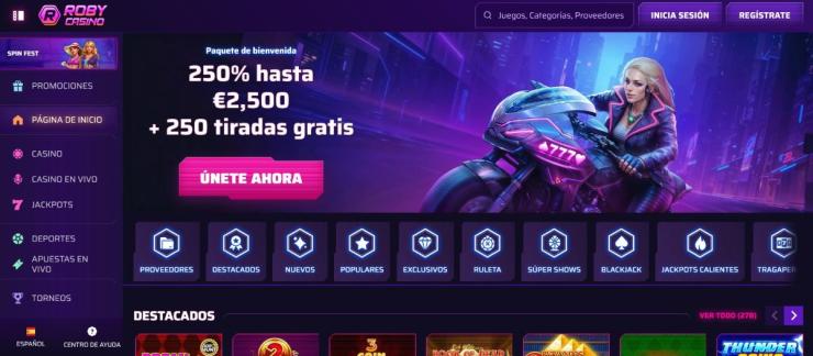 En Roby Casino puedes probar slots como Megaways con dinero real o gratis