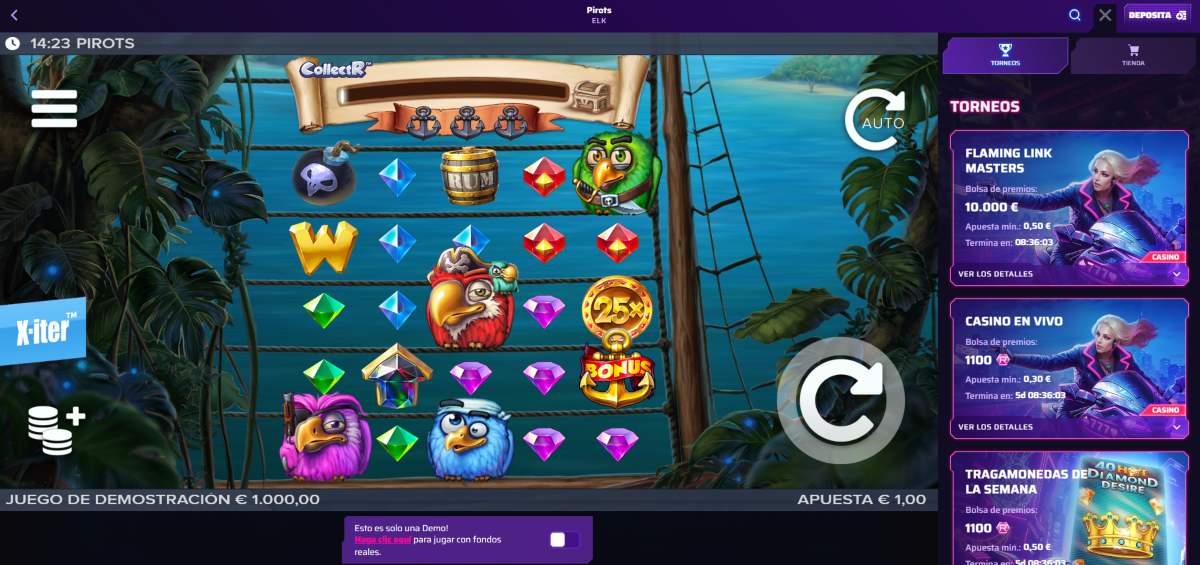 Si buscas jugar a slots Pirots, acceder a RobyCasino es de obligado cumplimiento