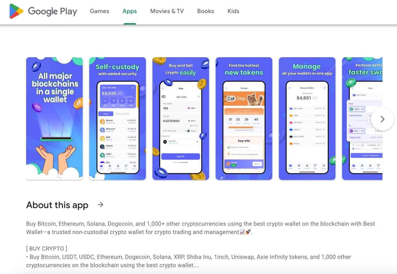 télécharger l'app Best Wallet