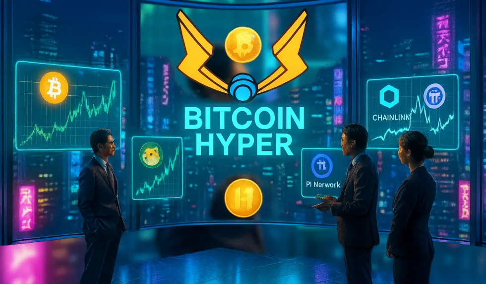 仮想通貨 おすすめ 2025 – ドージコイン、チェーンリンク、パイコイン、そして新注目のBitcoin Hyperが登場する暗号資産市場のイメージ