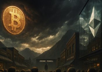 Bitcoin en Ethereum met beleggers die gespannen wachten op de speech van Jerome Powell in Jackson Hole.