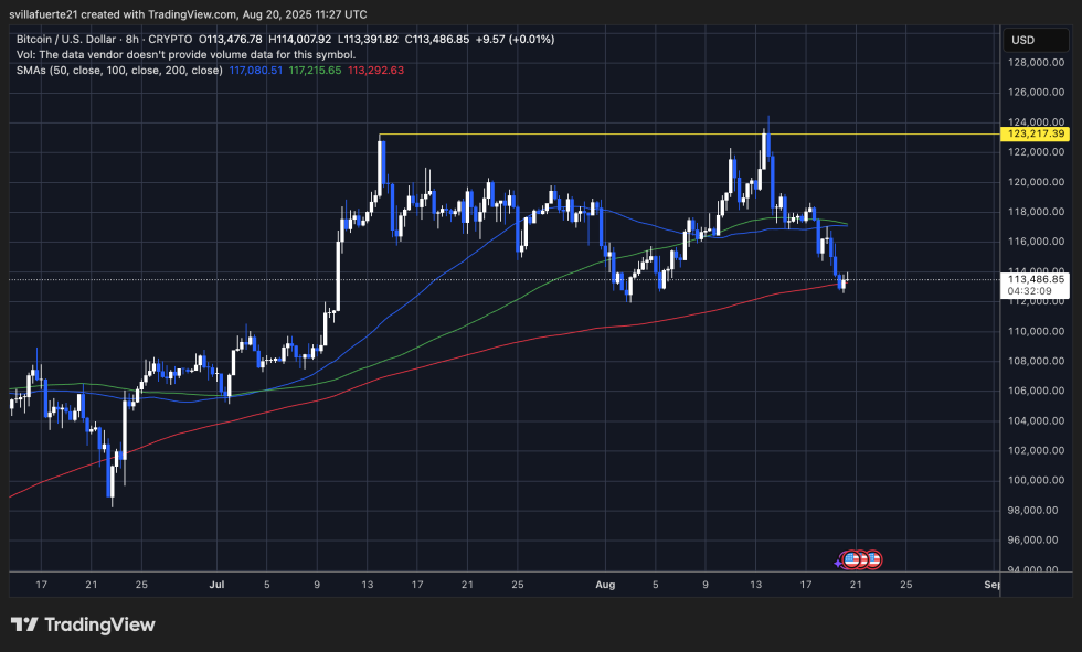 BTC testing critical demand | Source: BTCUSDT chart on TradingView