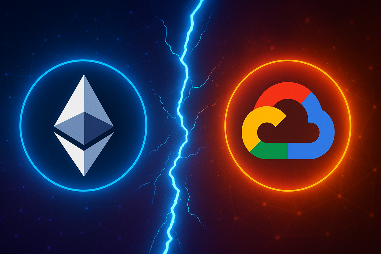 Ethereum vs Google Cloud Layer-1 blockchain news