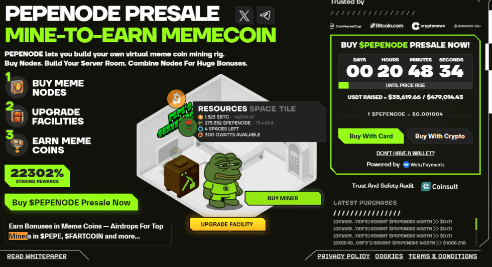 6. PEPENODE - ienāk tirgū ar tūlītējām atlīdzībām