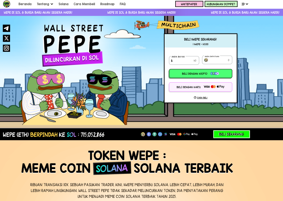 Prediksi harga Wall Street Pepe