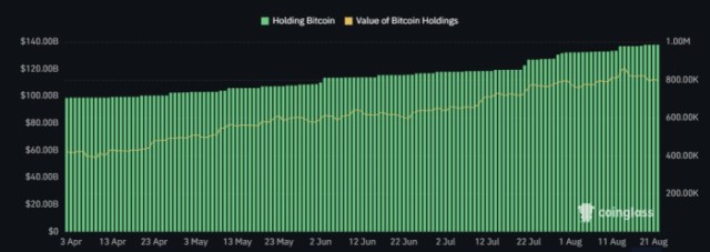 Public Companies Bitcoin Holdings.