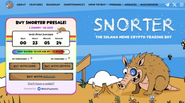 Snorter Token ($SNORT) Live Presale Info