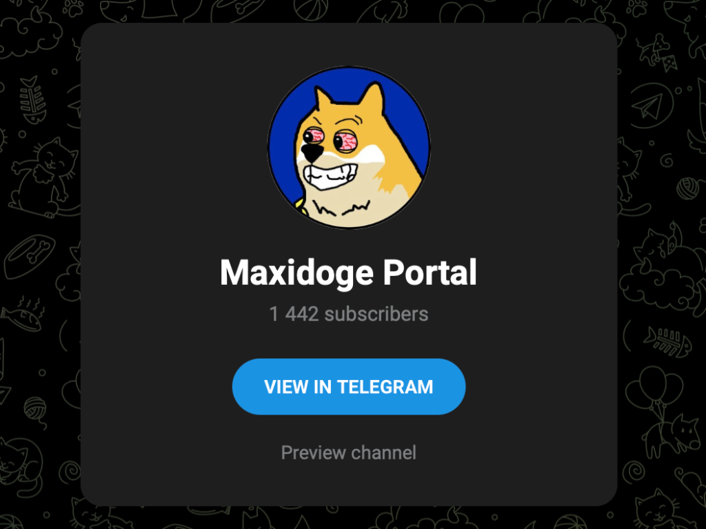 Telegram komunita Maxi Doge