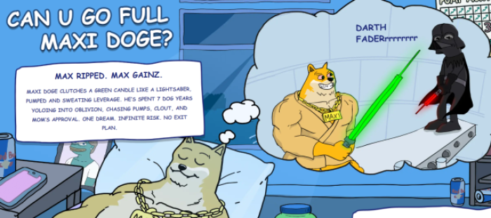 Maxi Doge meme coin project.