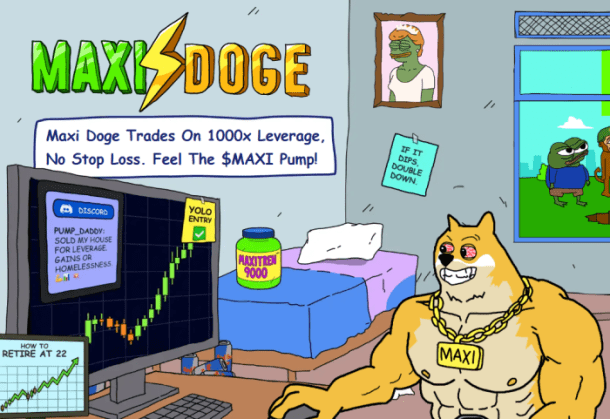 Maxi Doge presale website.
