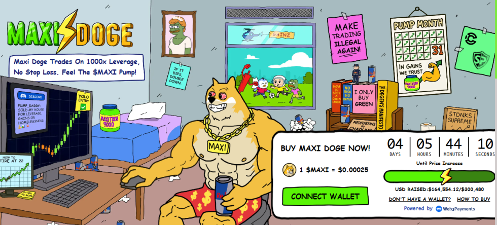Maxi Doge ($MAXI) — jauna sporta mēmu monēta