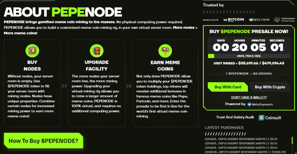 PEPENODE – PEPE mēmu mantojums atgriežas ar jaunu ieguves veidu