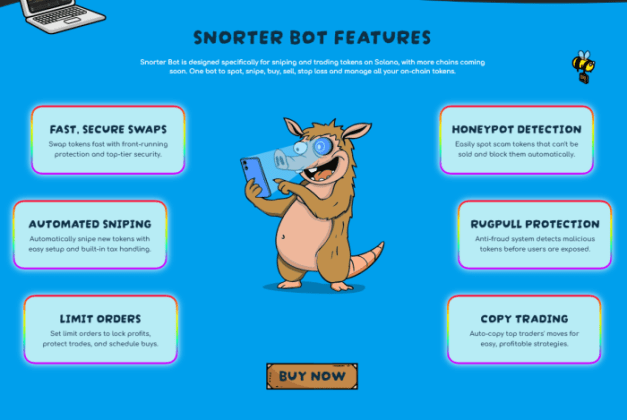 next-cryptos-to-explode-alongside-project-crypto Snorter Bot features.