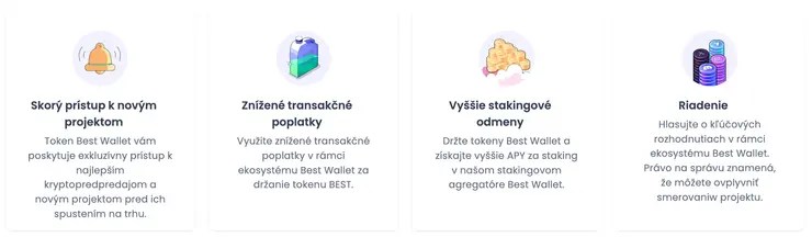 výhody token BEST wallet