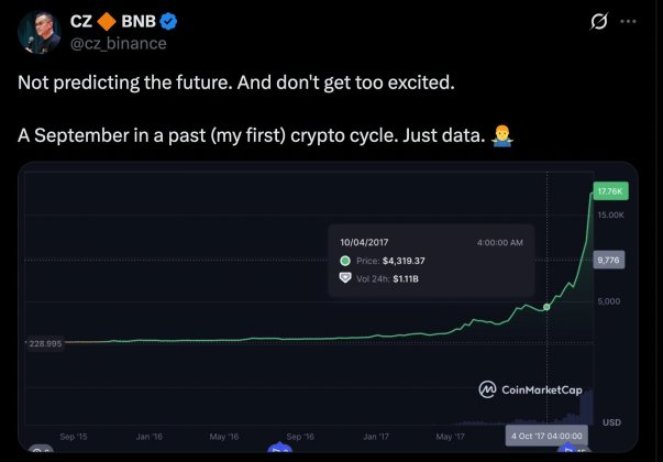 Binance founder Bitcoin