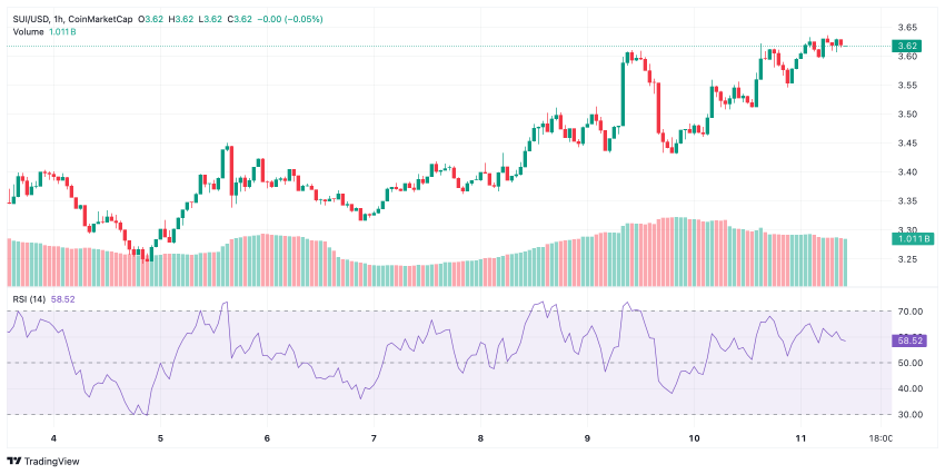RSI CoinMarketCap SUI