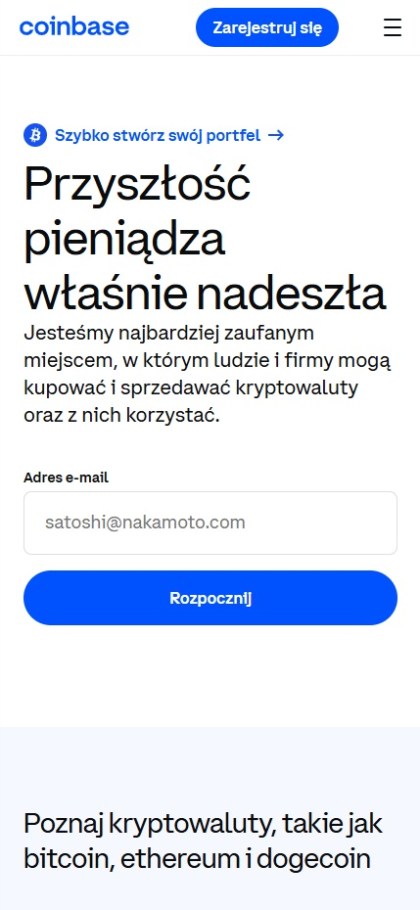 akcje Coinbase kryptowaluty