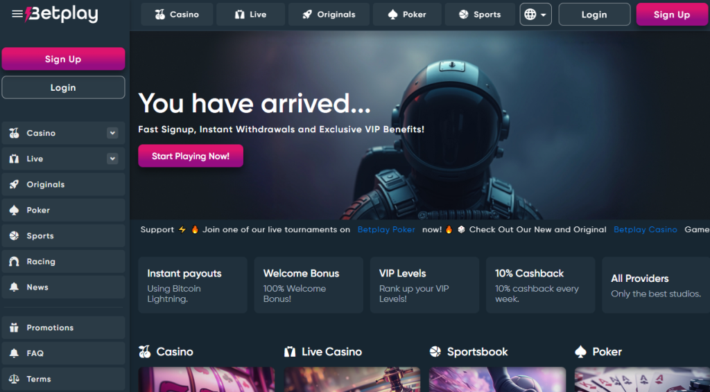 4. Betplay – Balanced Platform for Sports and Esports